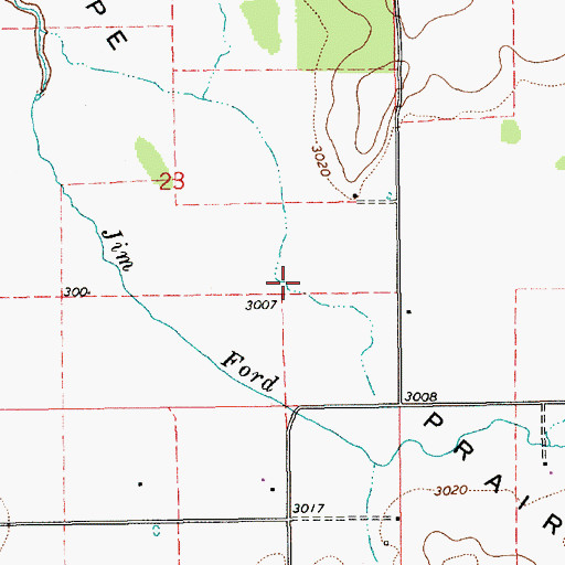 Topographic Map of Weippe Prairie, ID