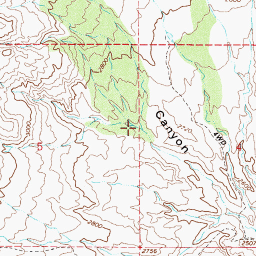 Topographic Map of Buena Vista Spring, AZ