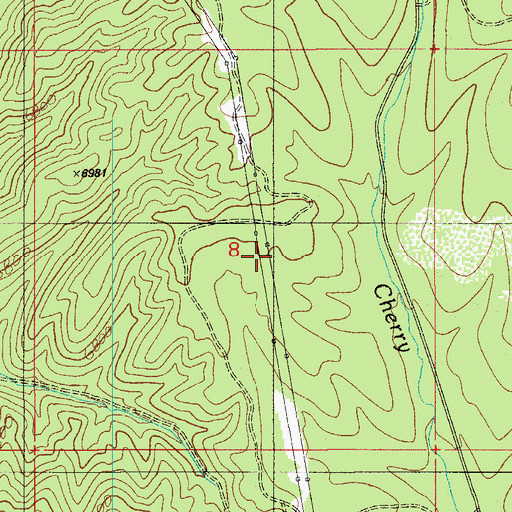 Topographic Map of Burn Tank, AZ