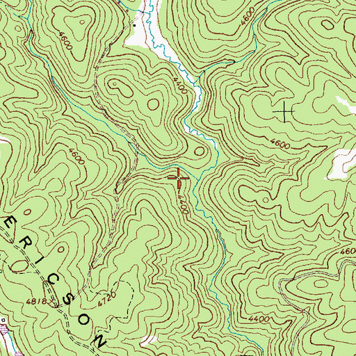 Topographic Map of West Fork American River, ID