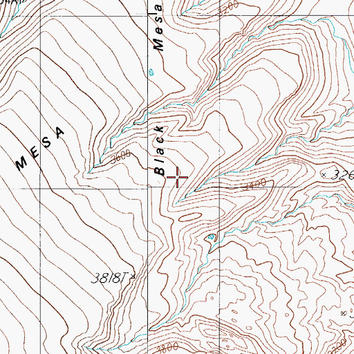 Topographic Map of Burnt Canyon Tank, AZ