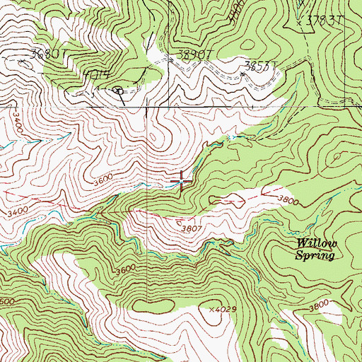 Topographic Map of Butte Tank, AZ