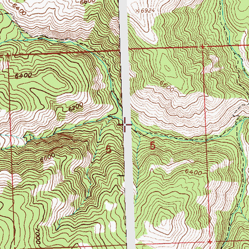 Topographic Map of West Fork Iron Creek, ID
