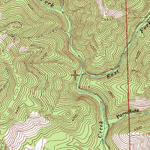 Topographic Map of West Fork 'Imnamatnoon Creek, ID