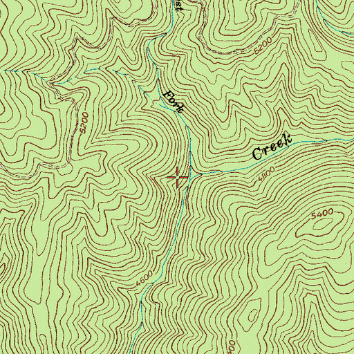 Topographic Map of West Fork Peasley Creek, ID