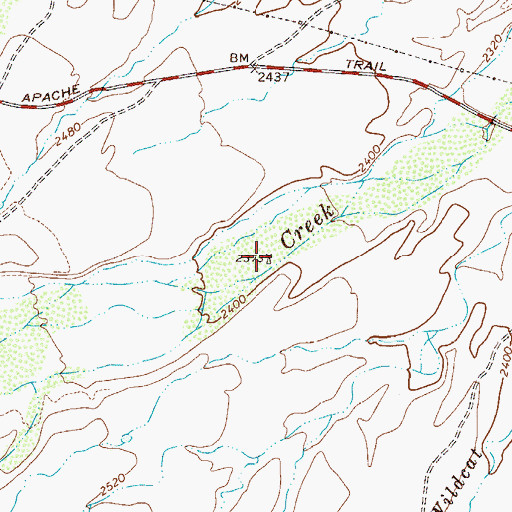 Topographic Map of Campaign Well, AZ