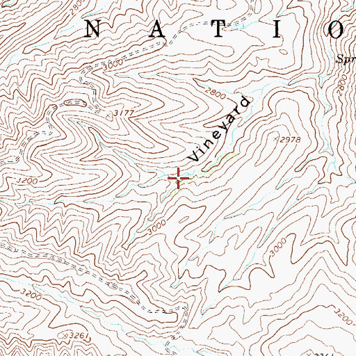 Topographic Map of Canyon Spring, AZ