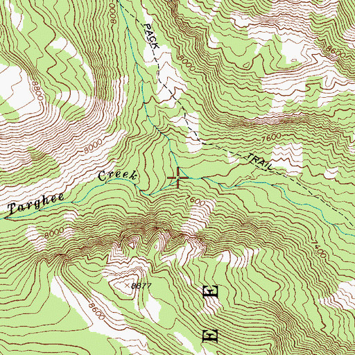Topographic Map of West Targhee Creek, ID