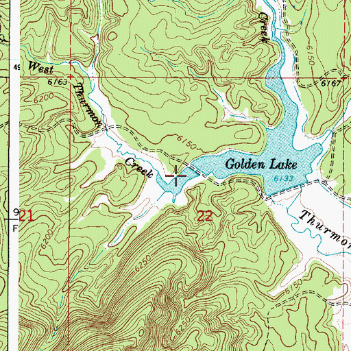 Topographic Map of West Thurmon Creek, ID
