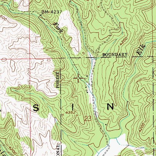 Topographic Map of Wet Gulch, ID