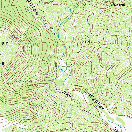 Topographic Map of Cedar Mesa Tank, AZ