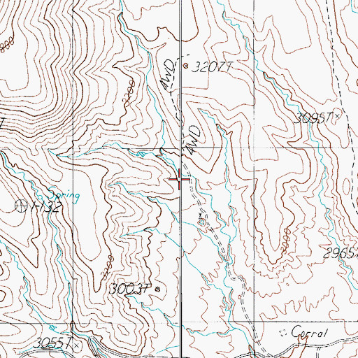 Topographic Map of Chalk Creek Well, AZ