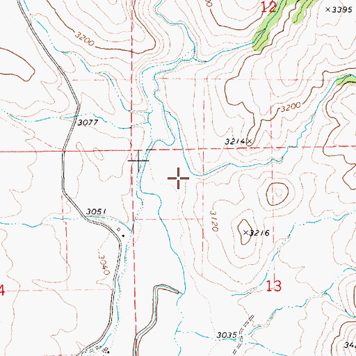 Topographic Map of Whitlock Gulch, ID