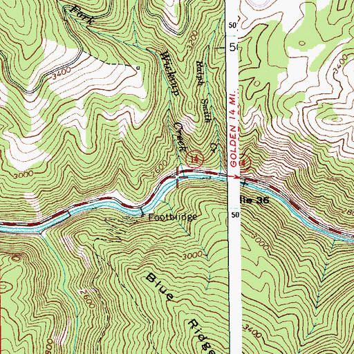 Topographic Map of Wickiup Creek, ID