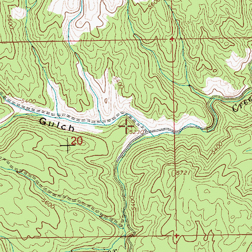 Topographic Map of Wide West Gulch, ID