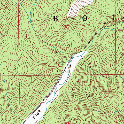 Topographic Map of Wild Goat Creek, ID