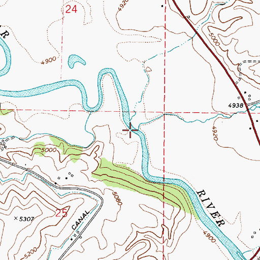 Topographic Map of Williams Creek, ID