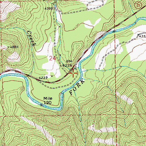 Topographic Map of Willis Gulch, ID