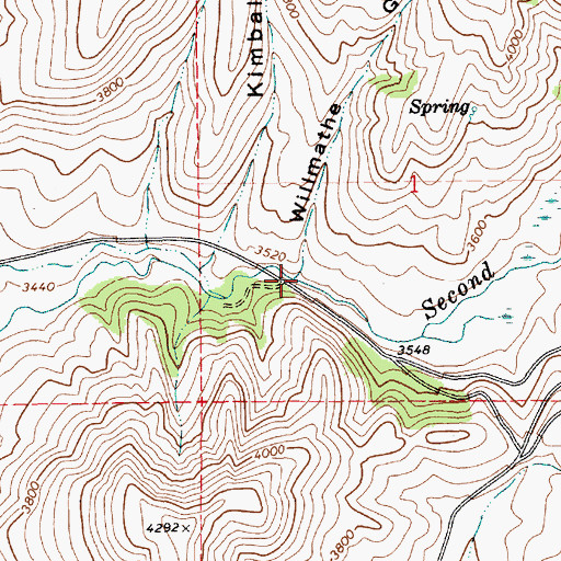 Topographic Map of Willmathe Gulch, ID