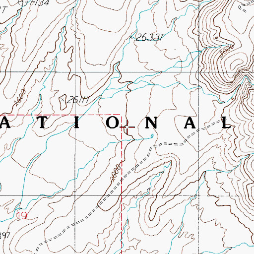Topographic Map of Cholla Ridge Tank, AZ