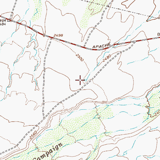 Topographic Map of Cholla Tank, AZ