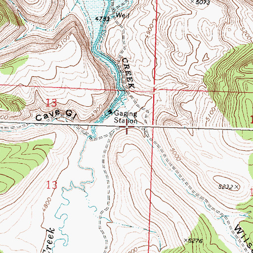 Topographic Map of Wilson Gulch, ID
