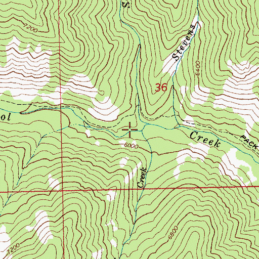 Topographic Map of Winchester Creek, ID