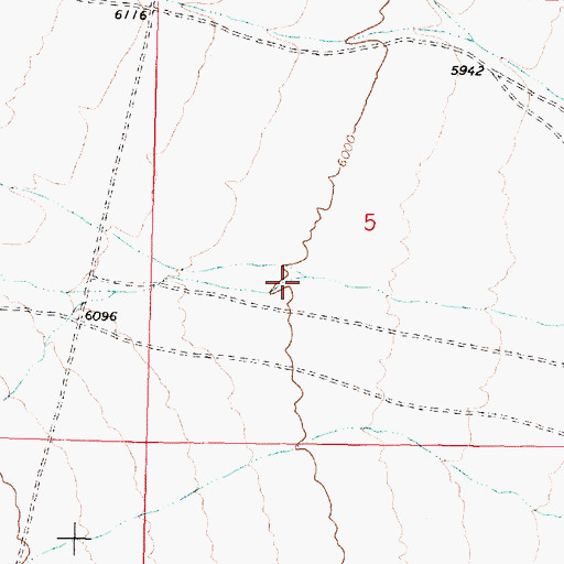Topographic Map of Windfall Canyon, ID