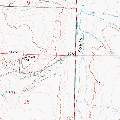 Topographic Map of Windy Canyon, ID