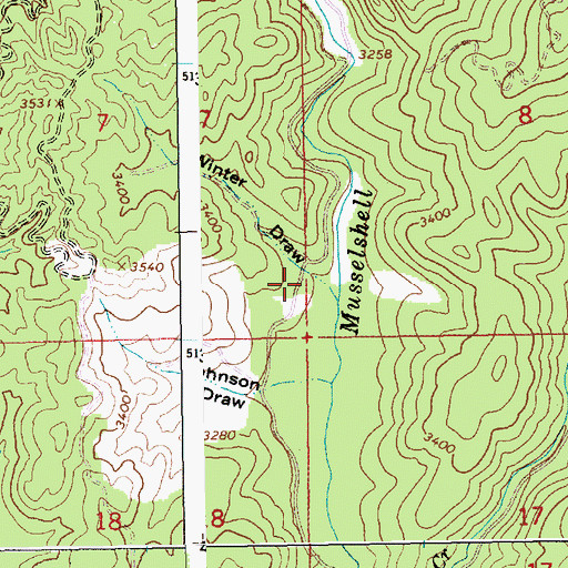 Topographic Map of Winter Draw, ID
