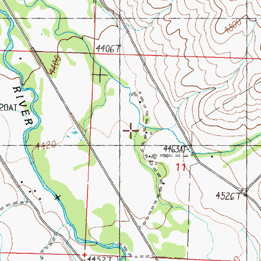 Topographic Map of Withington Creek, ID