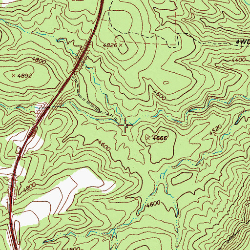 Topographic Map of Coburn Well, AZ