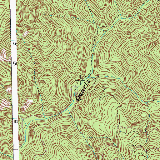 Topographic Map of Wolf Creek, ID