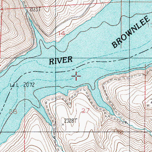 Topographic Map of Wolf Creek, ID