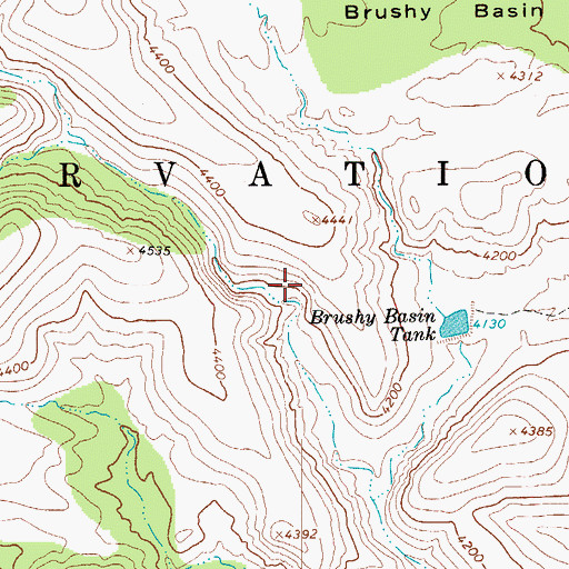 Topographic Map of Coffee Pot Dam, AZ