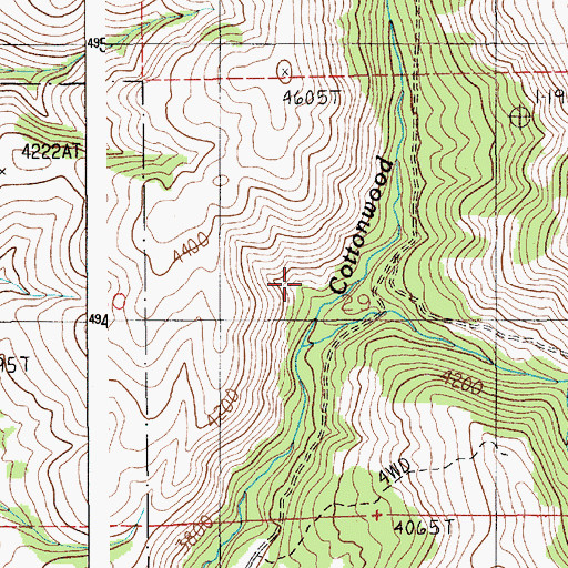 Topographic Map of Wood Gulch, ID