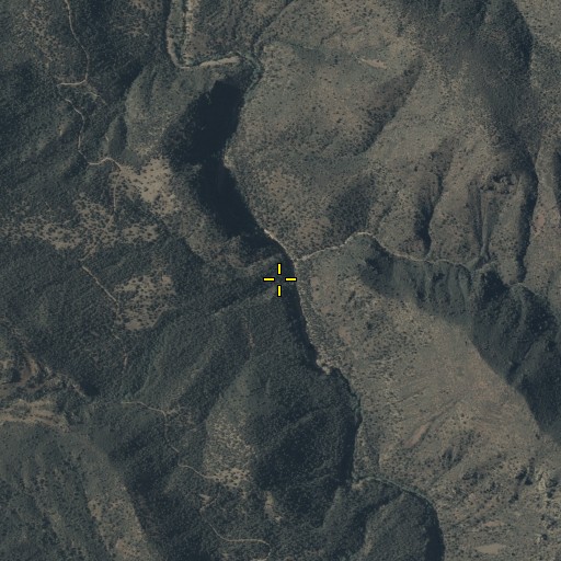 Aerial/Satellite Image of Cold Water Canyon, AZ