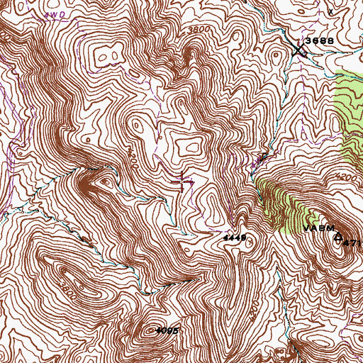 Topographic Map of Continental Tank, AZ