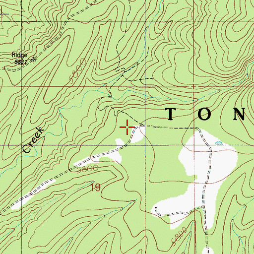 Topographic Map of Cook Mine, AZ