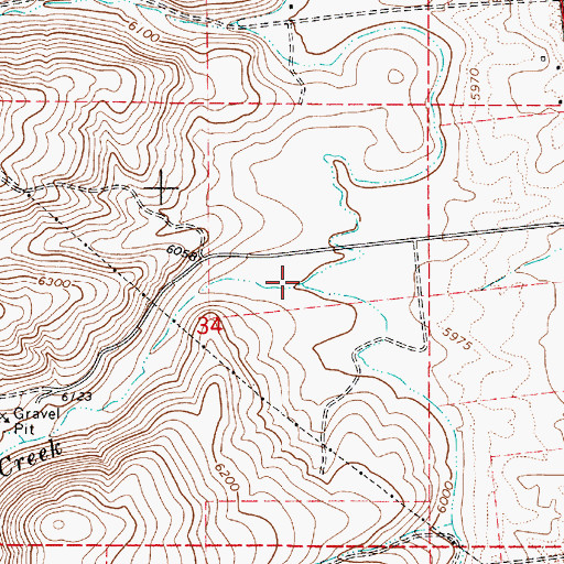 Topographic Map of Worm Creek, ID