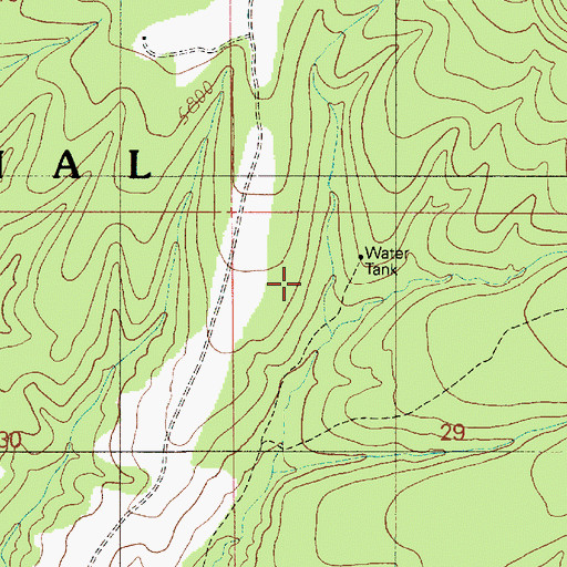 Topographic Map of Cooks Trick Tank, AZ