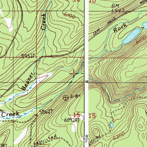 Topographic Map of Wyoming Creek, ID