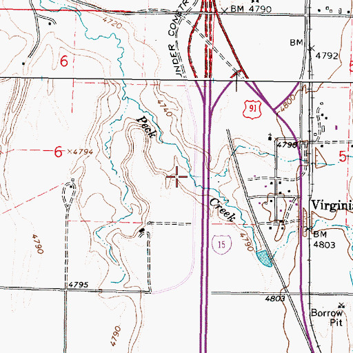 Topographic Map of Yago Creek, ID