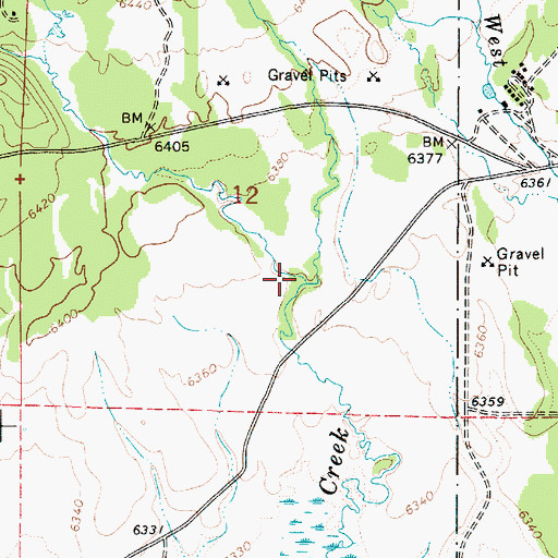 Topographic Map of Yale Creek, ID