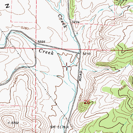 Topographic Map of Yellow Dog Creek, ID