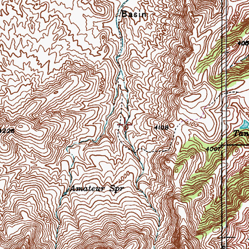 Topographic Map of Copper Cities Tailings Dam Number Nine, AZ