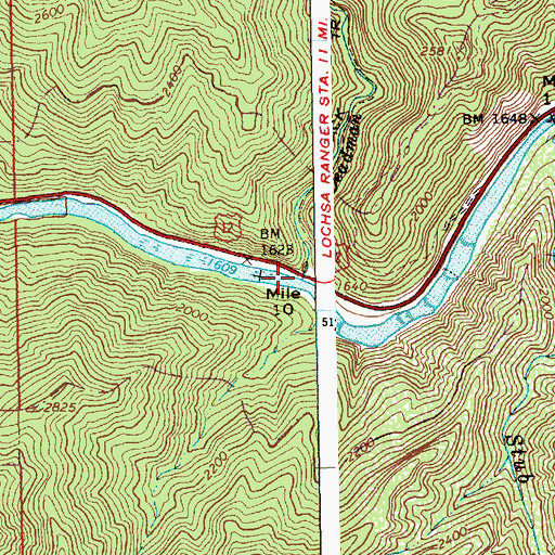 Topographic Map of Deadman Creek, ID