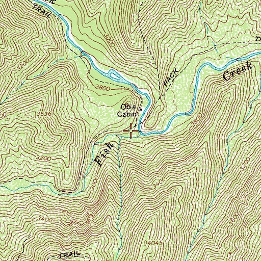 Topographic Map of Hungery Creek, ID