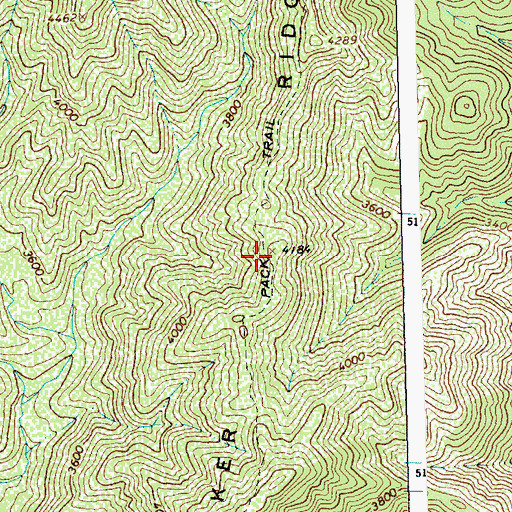 Topographic Map of Meeker Ridge, ID