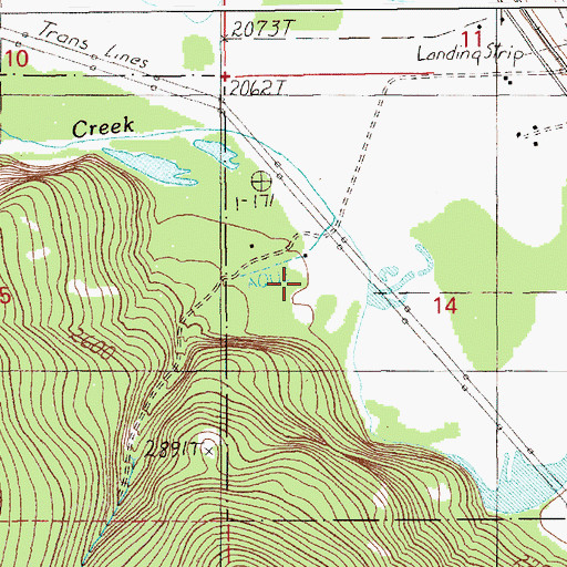 Topographic Map of CX Ranch, ID
